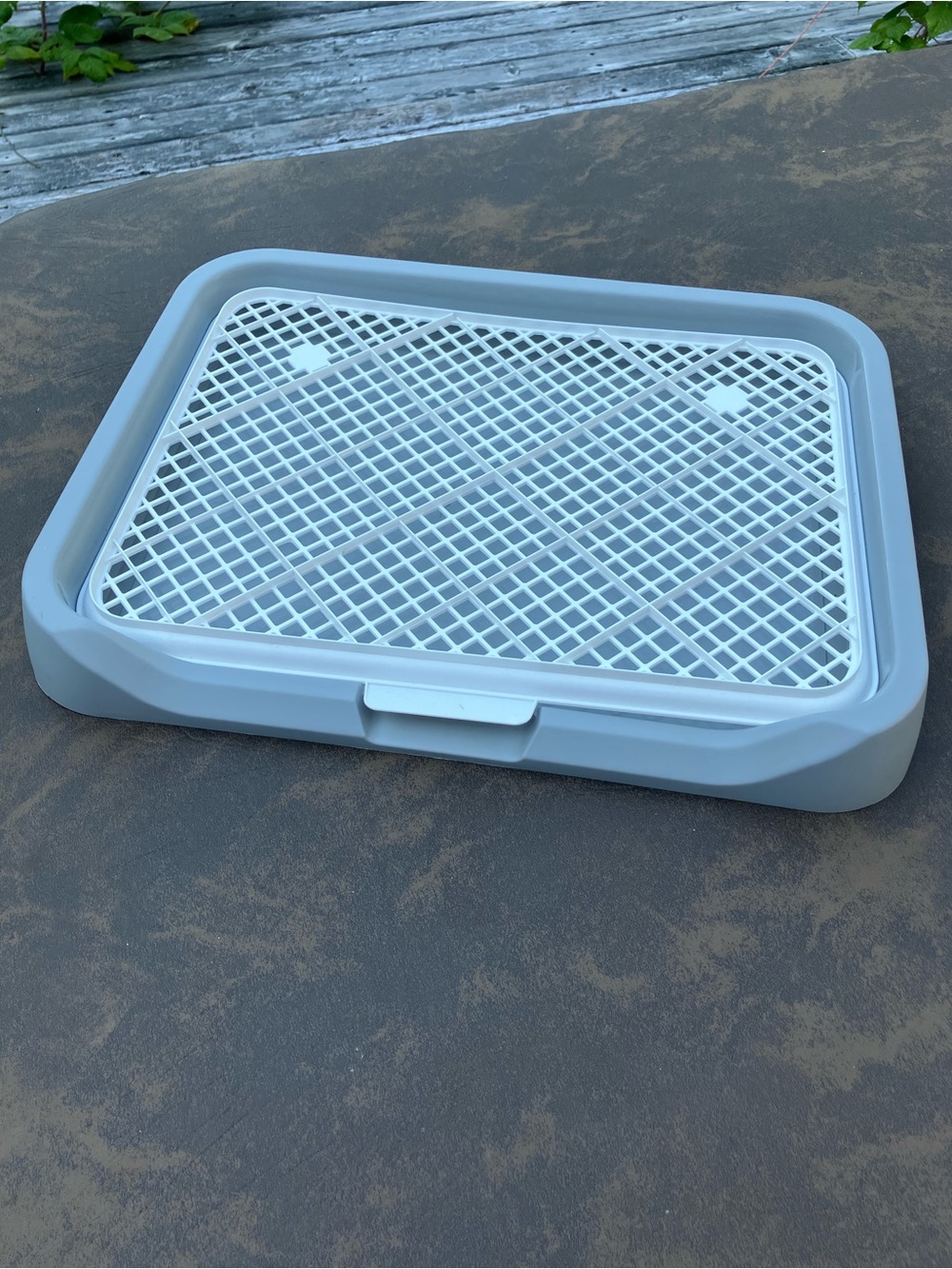 Plastic Portable Pet Litter Tray with Removable Grid